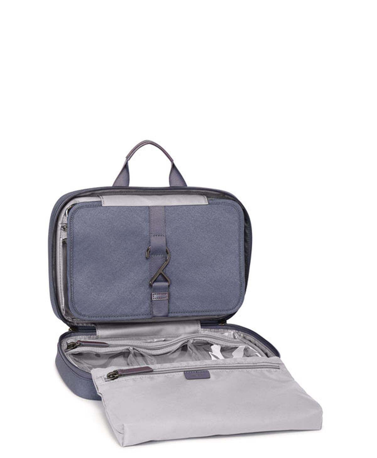 TUMI VOYAGEUR Madeline Cosmetic Pouch Silver Sky