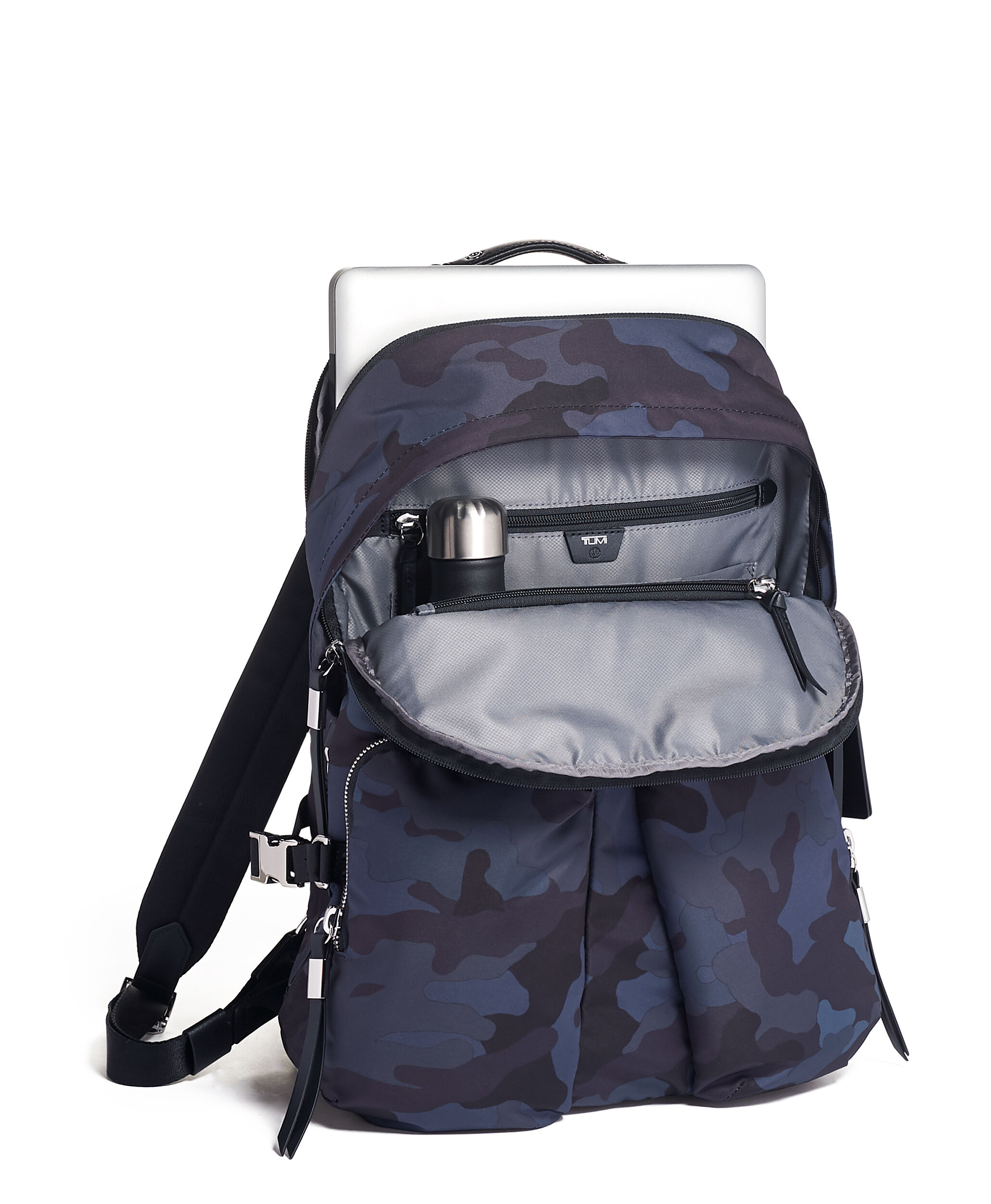 tumi blue camo backpack