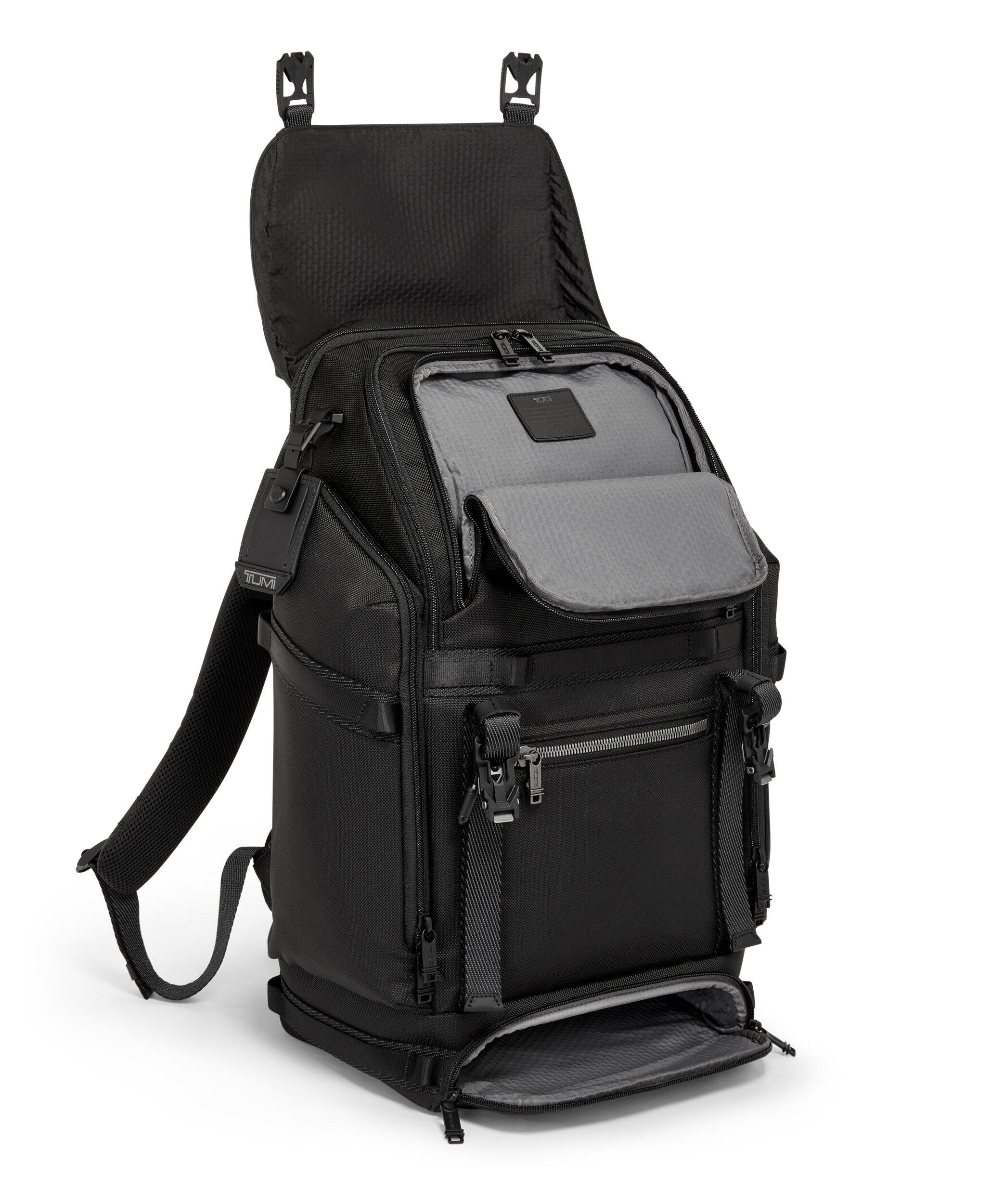 Alpha Bravo Expedition Flap Backpack Black | TUMI Switzerland