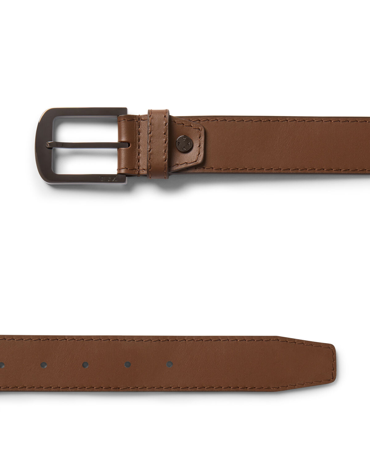 Belts Abgerundeter Lederg&uuml;rtel mit Rechteck-Schnalle, 30 mm