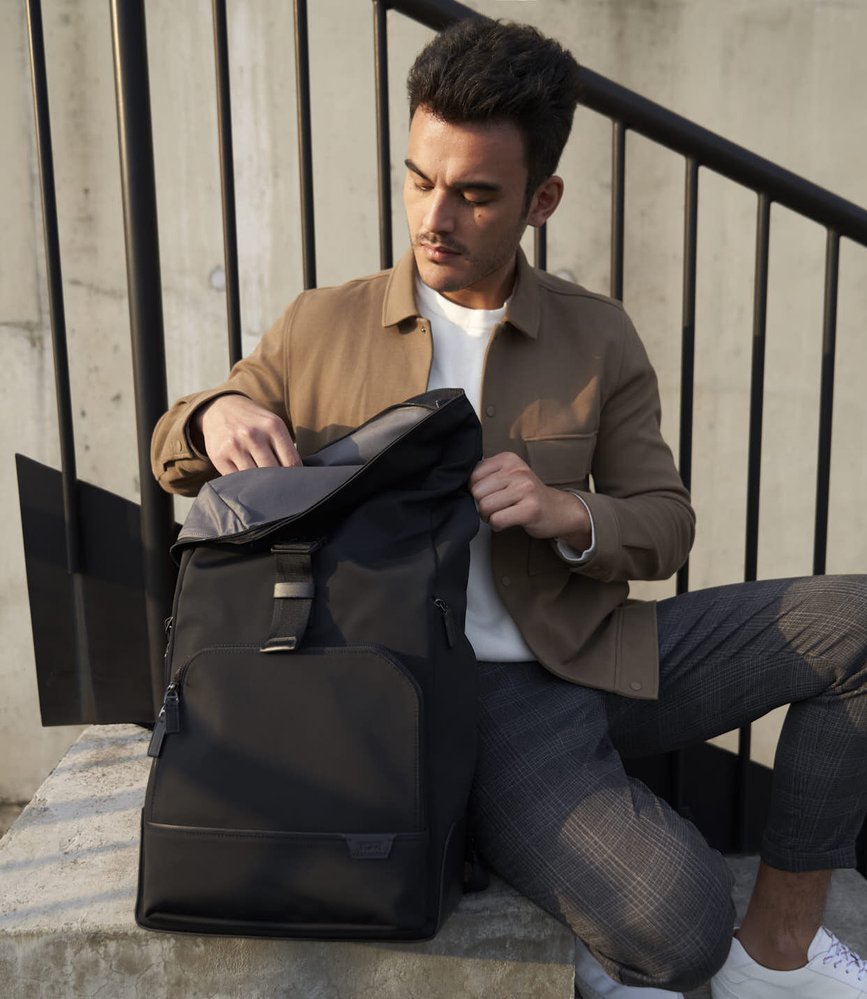 Tumi shop roll backpack