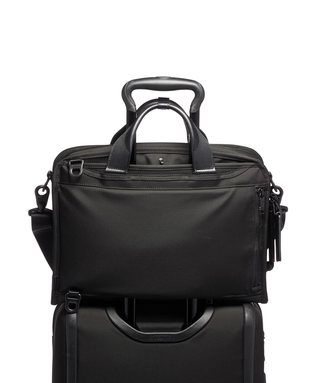 TUMI Alpha 3 SLIM THREE WAY BRIEF Black TUMI Alpha 3 SLIM THREE WAY BRIEF Black